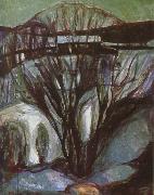 Edvard Munch Winter oil